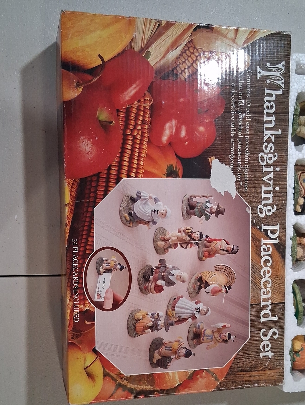 Thanksgiving Placecard Set - Fall Harvest Colors